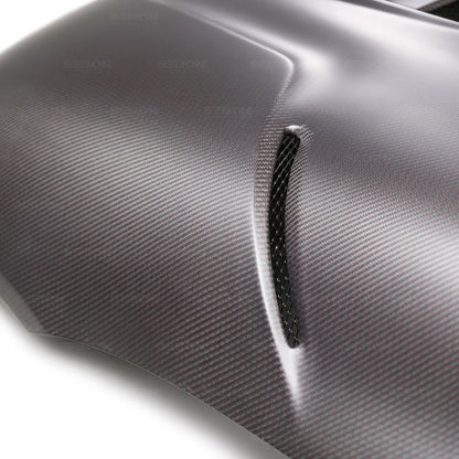 SEIHD20TYSUP-TS-DRY-RC Seibon TS-Style Red Dry Carbon Hood - 2020 Supra,