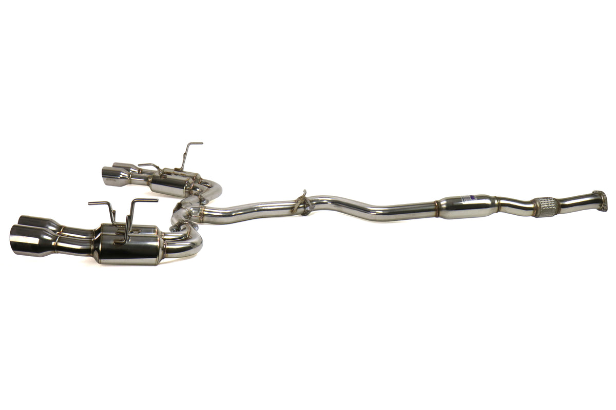 INVHS15STIGM4SS Invidia Gemini (R400) Quad Tip Exhaust - 2015+ WRX / 2015+ STI-Stainless Steel,