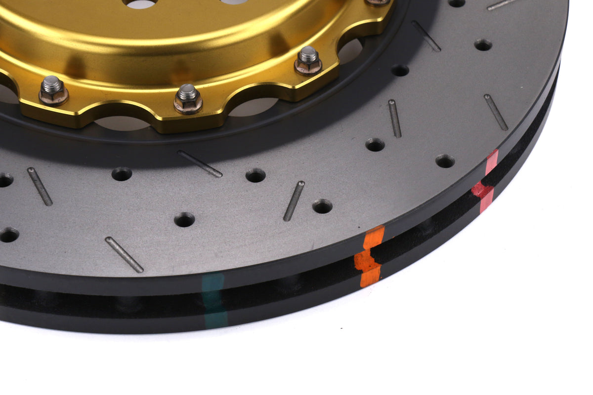 DBB5654GLDXS-10 DBA 5000 Series 2 Piece Drilled and Slotted Rotor (Front) - 2015-2017 STI / 2013+ FR-S / BRZ / 86,