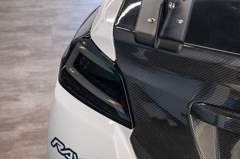 SCDLT-WRX15BBLED-SQ-TM Spec-D Sequential LED Tail Lights - 2015+ WRX / STI-Glossy Black-Tinted Lens-White LED Bar,