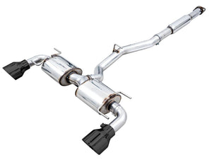 AWE Touring Edition Exhaust (Diamond Black Tips) - 2013-2016 Scion FR-S / 2013-2024 Subaru BRZ / 2017-2020 Toyota 86 / 2022-2024 GR86