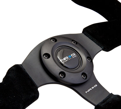 NRGRST-012S NRG Race Style Suede Steering Wheel 320mm w/ Black Stitching - Universal,