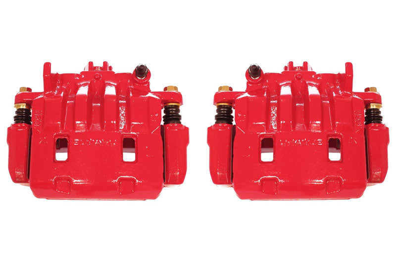 Power Stop Red Powder Coated Brake Calipers (Front Pair)