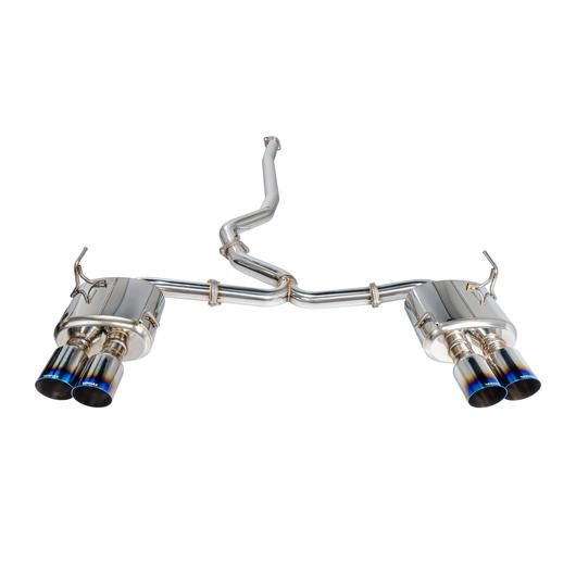 REMRK-C4076S-01T Remark 4" Quad Exhaust - 2015+ WRX / STI-Burnt Titanium Tips-Non-Resonated,
