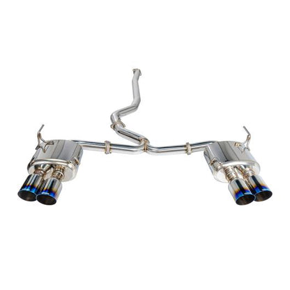 REMRK-C4076S-01T Remark 4" Quad Exhaust - 2015+ WRX / STI-Burnt Titanium Tips-Non-Resonated,
