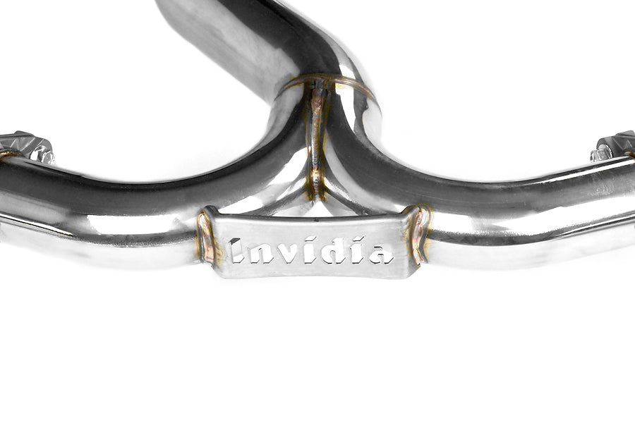 INVHS11STIGTP Invidia Dual N1 Resonated Exit Exhaust (Polished or Titanium Tip) - 2014+ Forester XT-Stainless Tips,