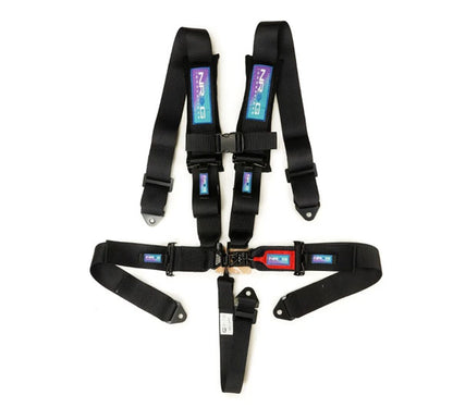NRG Innovations SFI 16.1 5pt 3" Seat Belt Harness with Pads / Latch Link (Black 12/22) - Universal