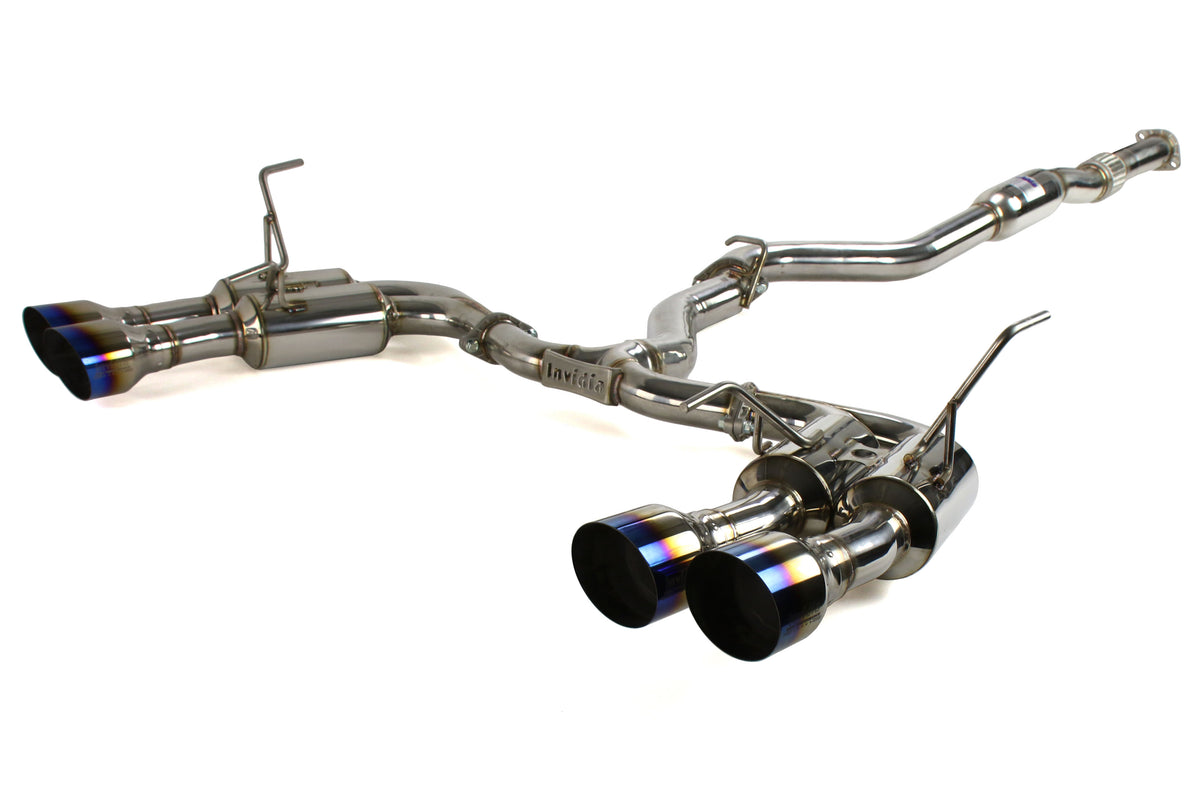 INVHS15STIGM4ST Invidia Gemini (R400) Quad Tip Exhaust  - 2015+ WRX / 2015+ STI-Titanium Tips,