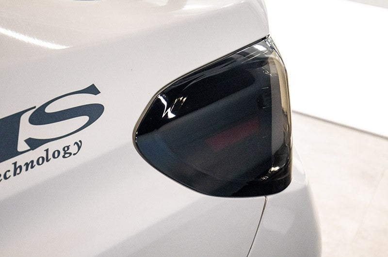 SCDLT-WRX15BBLED-SQ-TM Spec-D Sequential LED Tail Lights - 2015+ WRX / STI-Glossy Black-Tinted Lens-White LED Bar,