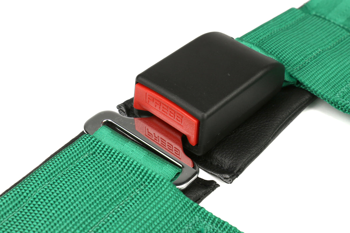 TAK70003-H2 Takata 4 point Street Belt 3" w/ ASM (Green) - Universal,