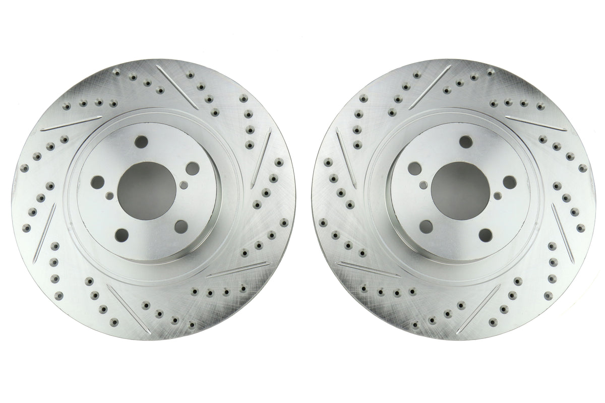 STT227.47021 Stoptech C-Tek Sport Drilled and Slotted Front Rotor Pair - 2013-2021 FRS / BRZ / 86,