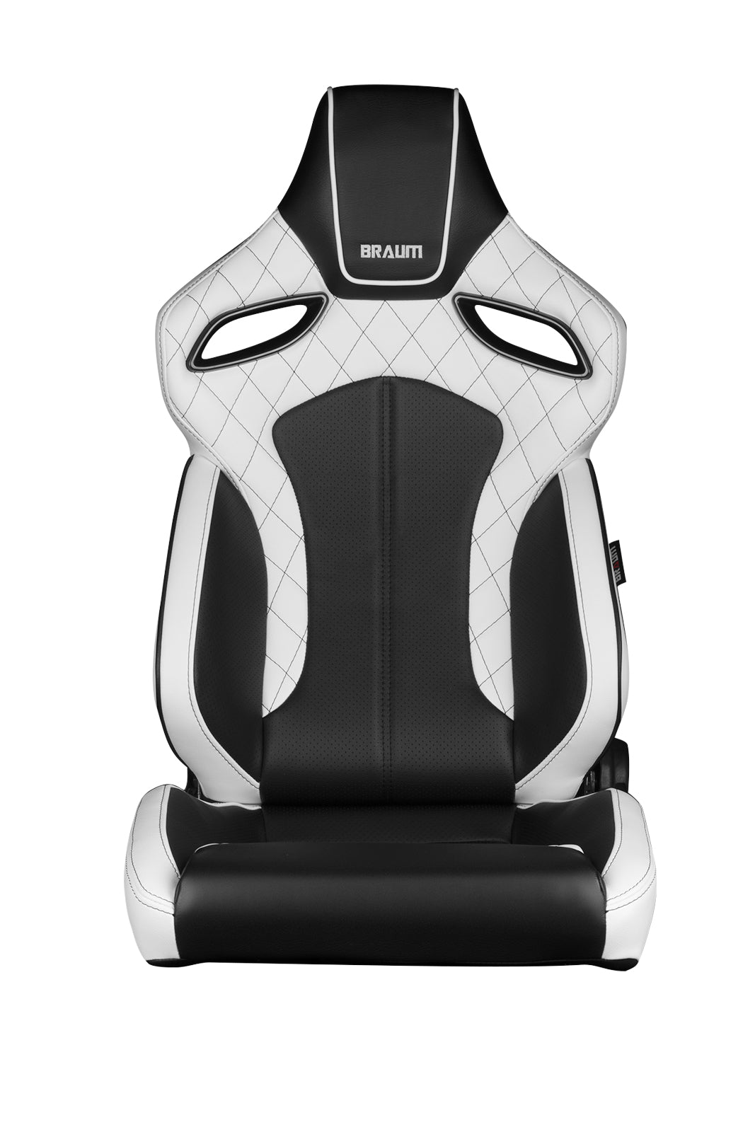 BRMBRR6-WDBS Braum Orue Series Sport Seats White Diamond (Black Stitching)-Universal,