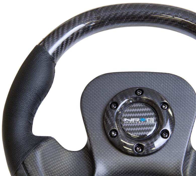NRGST-X10CF NRG Carbon Fiber Steering Wheel 320mm Carbon Fiber Center Plate - Universal,