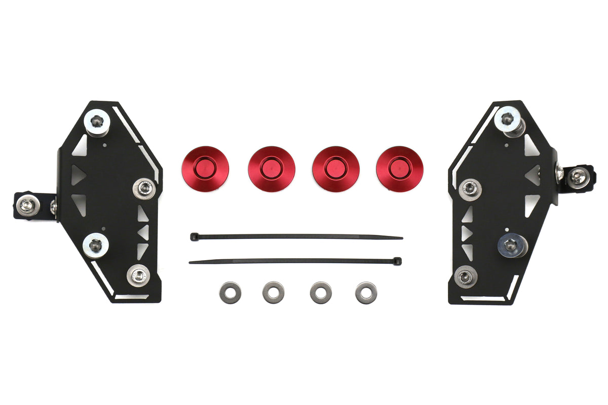 MOV15+RED Move Over Racing Bumper Quick Release Kit - 2015+ WRX / STI-Red-No,