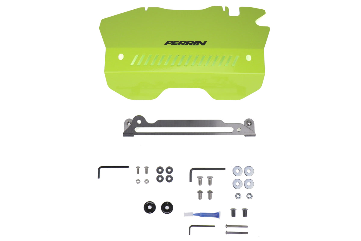 PERPSP-ENG-152NY Perrin Pulley Cover - 2015+ WRX-Neon Yellow,
