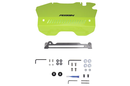 PERPSP-ENG-152NY Perrin Pulley Cover - 2015+ WRX-Neon Yellow,