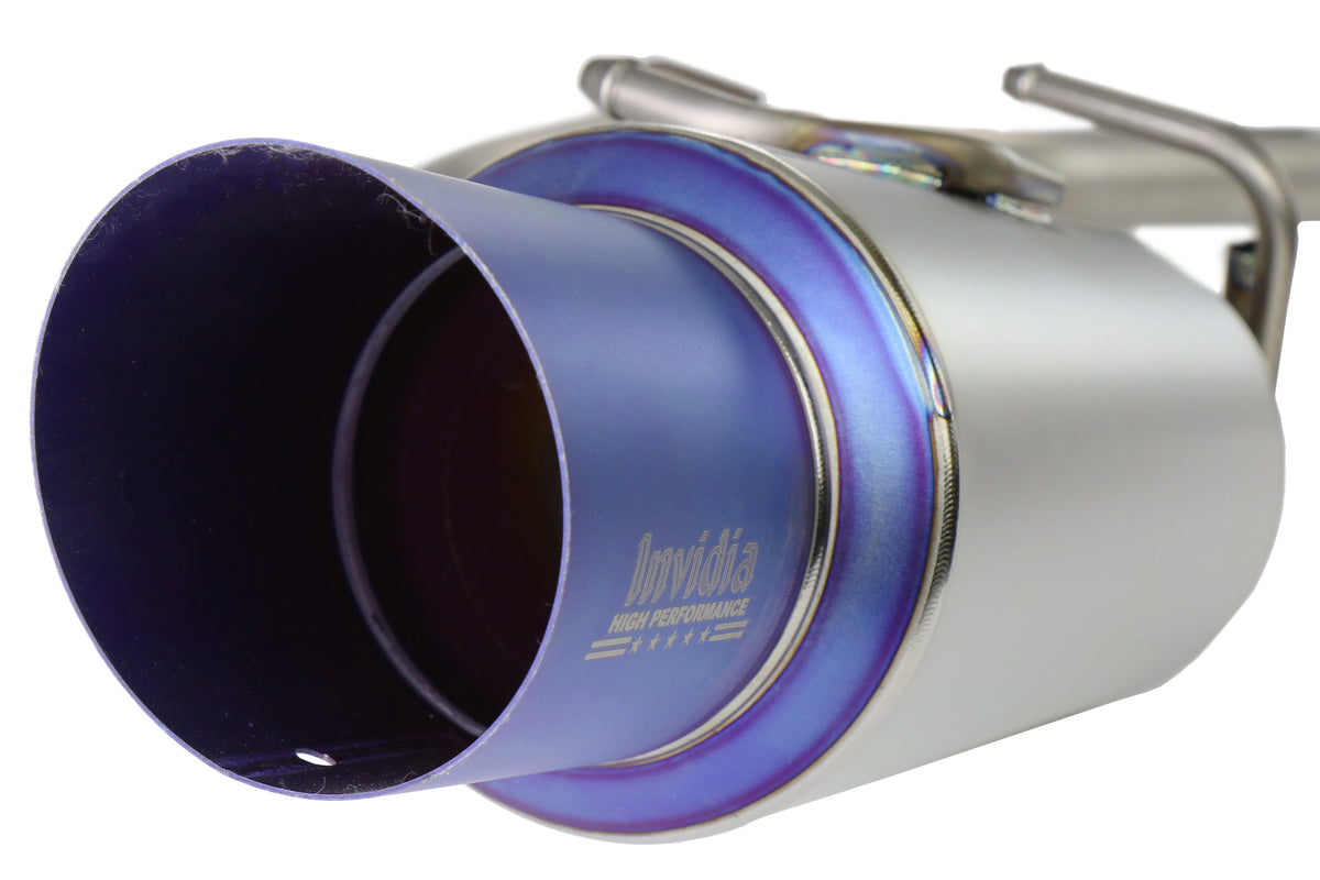 INVHS12SSTSRG Invidia Full Titanium Single Exit Cat Back Exhaust (Burnt Tip) - 2013+ FT86,