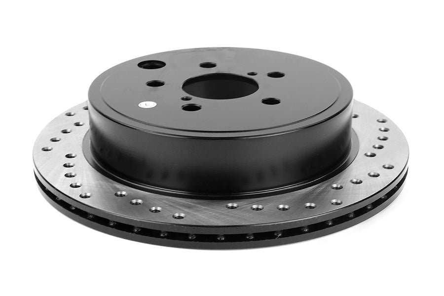 STT128.47031L StopTech Rear Drilled Sport Brake Rotor Left - 2013+ FT86,