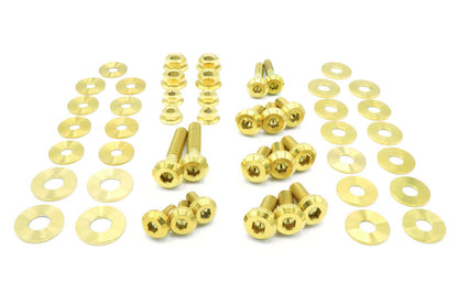 DSBTOY-008-TI-GLD Dress Up Bolts Stage 1 Engine Bay Kit - 2020 Supra-Gold,