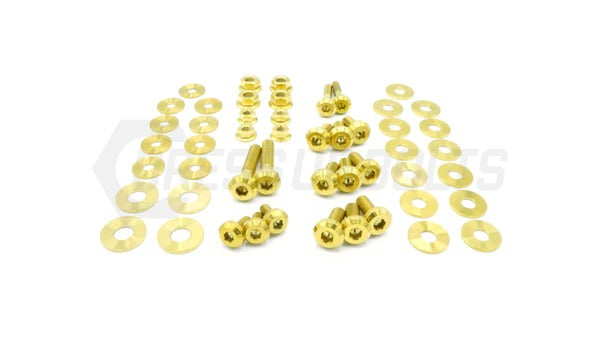 DSBTOY-008-TI-GLD Dress Up Bolts Stage 1 Engine Bay Kit - 2020 Supra-Gold,