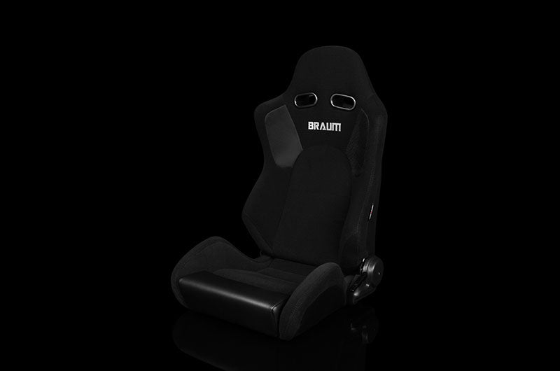 BRMBRR2-BKBS Braum Advan Series Sport Seats - Black Cloth Pair - Universal,