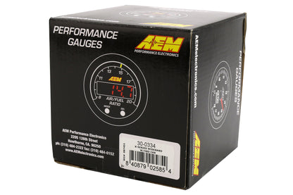AEI30-0334 AEM Electronics X-Series Wideband AFR Gauge w/OBDII Connectivity - Universal,