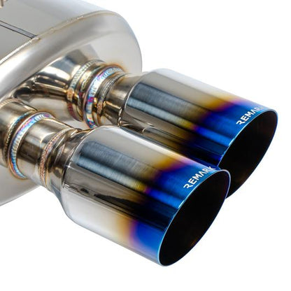 REMRK-C4076S-01T Remark 4" Quad Exhaust - 2015+ WRX / STI-Burnt Titanium Tips-Non-Resonated,