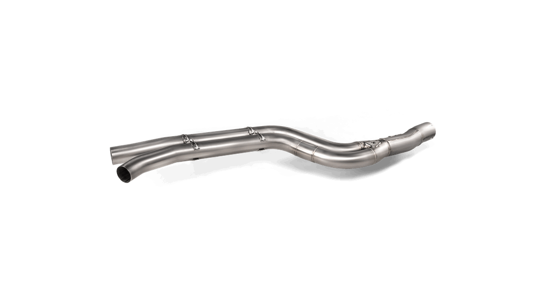 AKRE-TY-SS-2 Akrapovic Stainless Steel Evolution Link Pipe Set w/OPF/GPF - 2020 Supra,