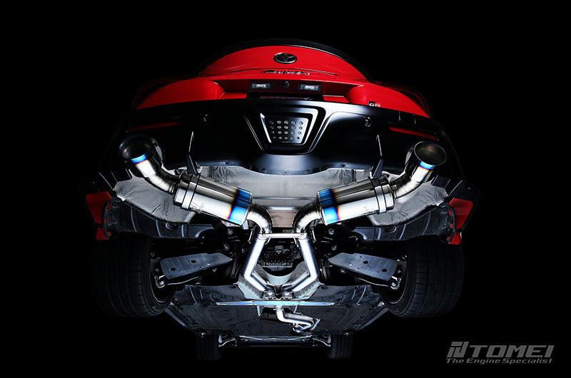 TOMTB6090-TY06B Tomei Dual Exit Full Titanium Expreme Ti Exhaust Muffler Kit Type-D - 2020-2021 Toyota A90 Supra,