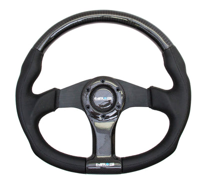 NRGST-013CFBK NRG 315mm Carbon Fiber Steering Wheel With Black Stitching - Universal,