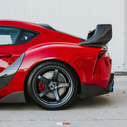 SEIRS20TYSUP-TD Seibon TD-Style Carbon Fiber Rear Spoiler 2020+ Toyota Supra GR,