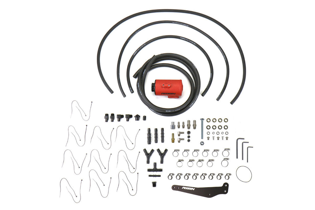 PERPSP-ENG-609RD PERRIN Air Oil Separator Kit - 2015+ WRX-Red,