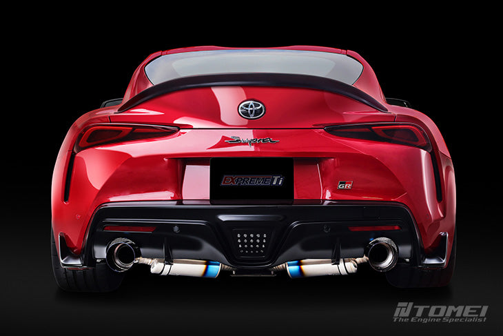 TOMTB6090-TY06B Tomei Dual Exit Full Titanium Expreme Ti Exhaust Muffler Kit Type-D - 2020-2021 Toyota A90 Supra,