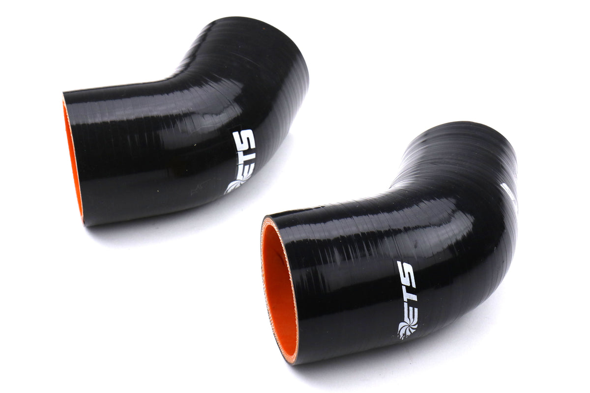 ETS200-40-ICP-001 ETS Front Mount Intercooler Piping Kit - 2015-2018 WRX-Wrinkle Black - Stainless Steel-Stock BOV-Stock,