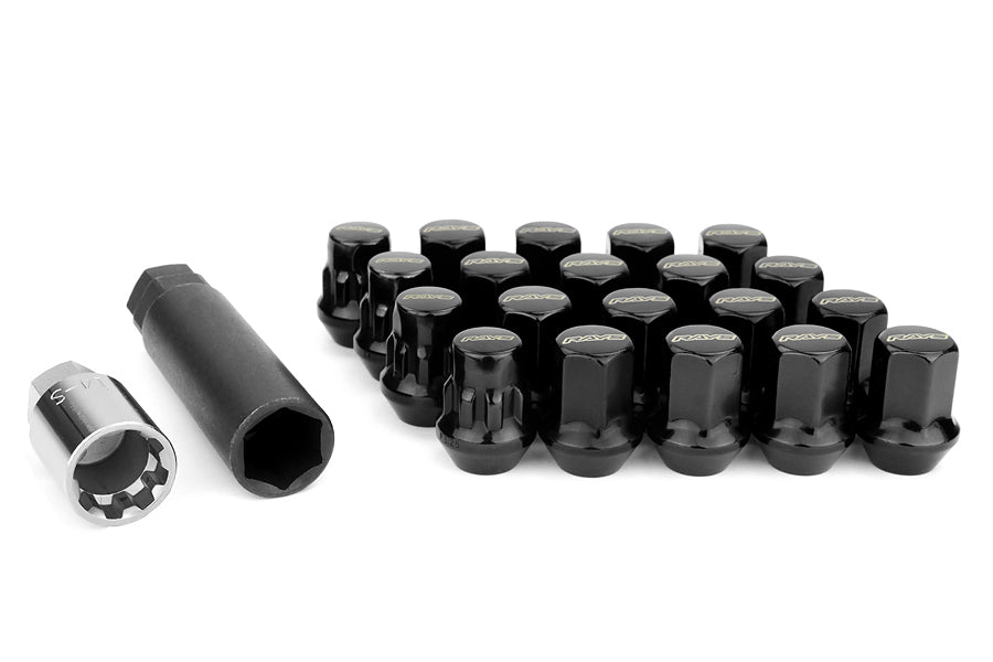 VLKW1712125B Rays Lug Nuts 17Hex Lock & Lug Nut-Black,