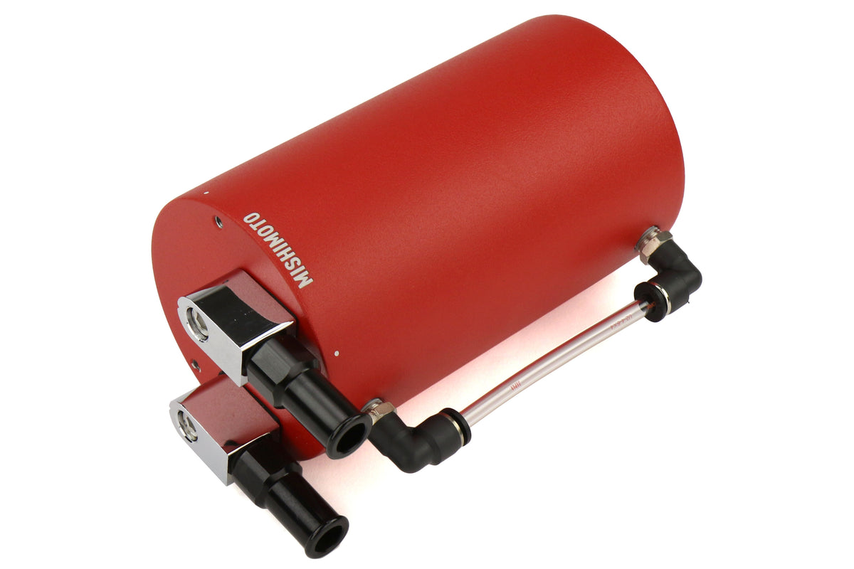 MIMMMOCC-LAWRD Mishimoto Oil Catch Can (Large) - Universal-Red,
