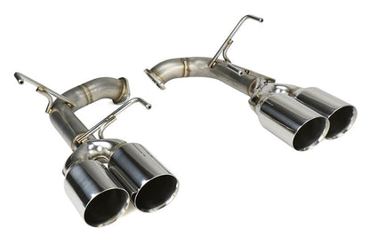 REMRO-TSVA-D4 Greddy Remark Axleback Exhaust 4in Tip - 2015+ WRX / STI-Stainless Tips-Double Wall,