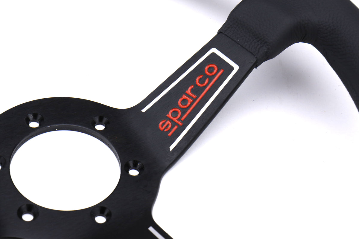 SPR015L750PL Sparco L575 Monza Leather Steering Wheel - Universal,