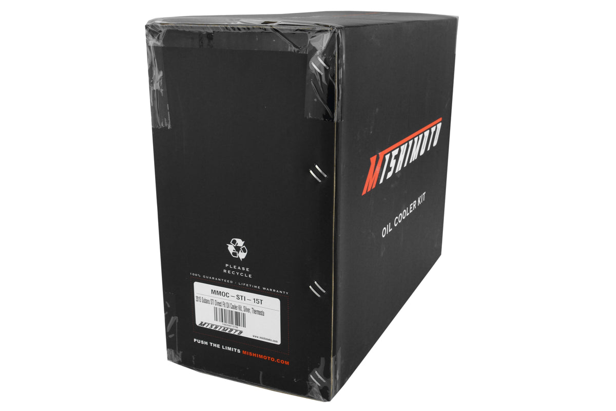 MIMMMOC-STI-15T Mishimoto Oil Cooler Kit - 2015+ STI -Silver with Thermostat,