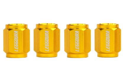 KICWCKIVA Project Kics Leggdura Valve Cap Set - Universal-Gold,