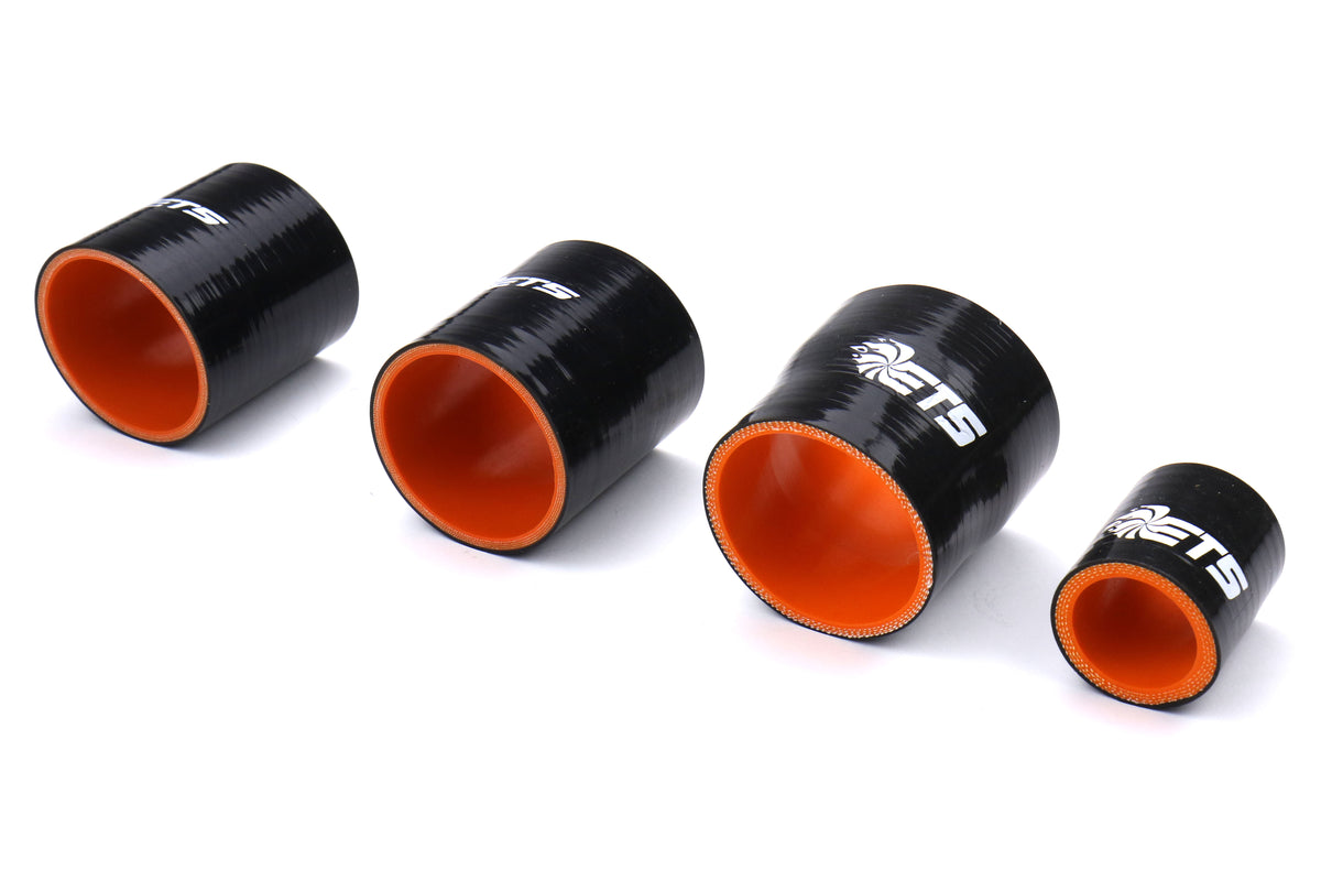 ETS200-40-ICP-001 ETS Front Mount Intercooler Piping Kit - 2015-2018 WRX-Wrinkle Black - Stainless Steel-Stock BOV-Stock,