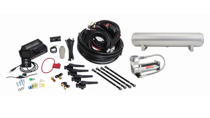 ALK27692 Air Lift Performance 3H 14in Air Line 4 Gallon 5-Port Lightweight Aluminum Tank VIAIR 444C Compressor -,