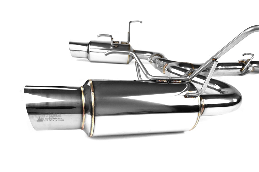 INVHS11STIGTP Invidia Dual N1 Resonated Exit Exhaust (Polished or Titanium Tip) - 2014+ Forester XT-Stainless Tips,
