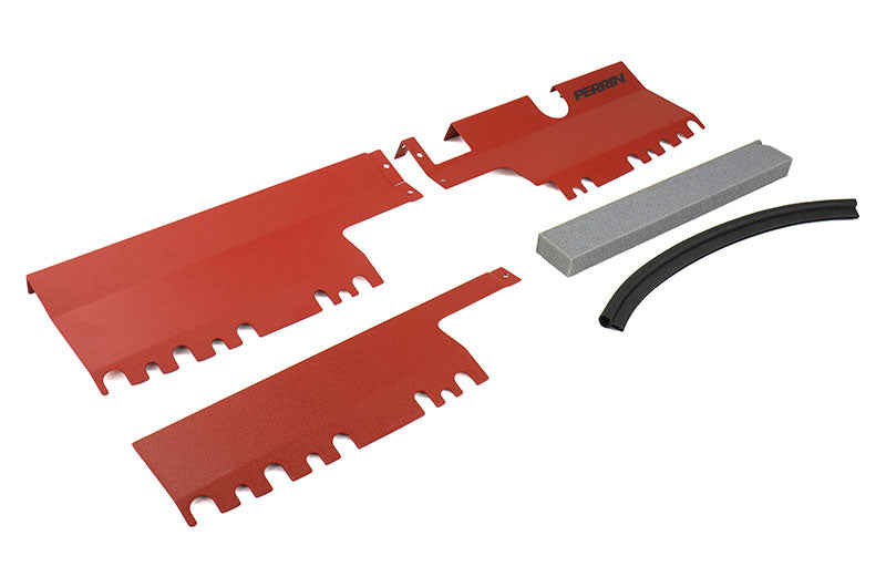 PERPSP-ENG-512RD Perrin Radiator Shroud - 2015+ WRX / 2015+ STI-Red,