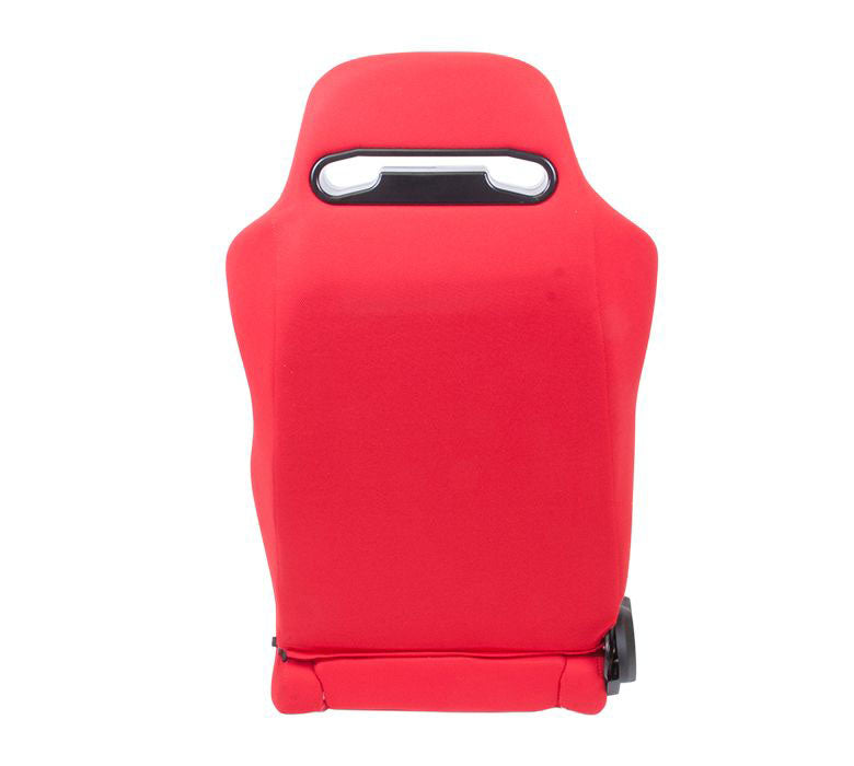 NRGRSC-210L/R NRG Innovations Type-R Cloth Sport Seat Red w/ Red Stitch w/ logo,