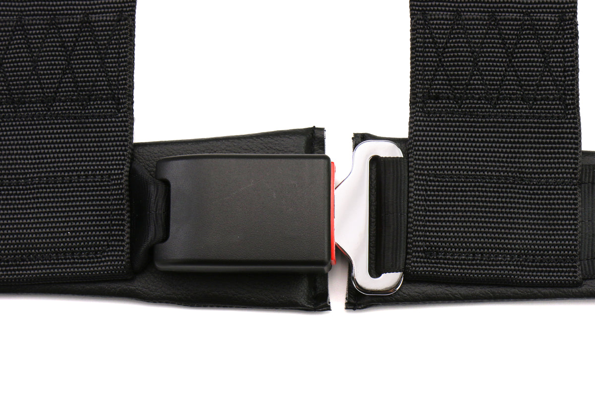 TAK70003-0 Takata 4 point Street Belt 3" w/ ASM (Black) - Universal,