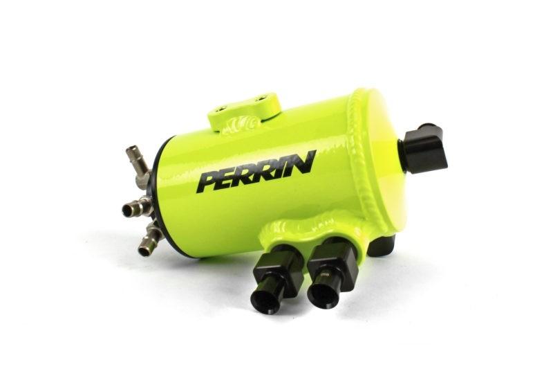 PERPSP-ENG-607NY Perrin Air Oil Separator - 2015+ STI-Neon Yellow-FMIC,