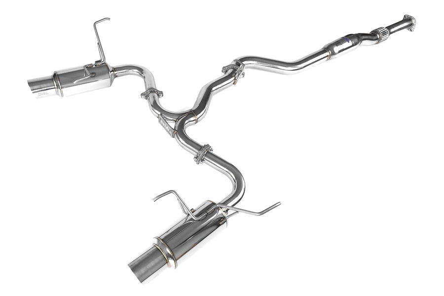 INVHS11STIGTP Invidia Dual N1 Resonated Exit Exhaust (Polished or Titanium Tip) - 2014+ Forester XT-Stainless Tips,