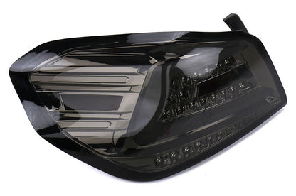 SCDLT-WRX15GLED-SQ-TM Spec-D Sequential LED Tail Lights - 2015+ WRX / STI-Chrome-Tinted Lens-White LED Bar,