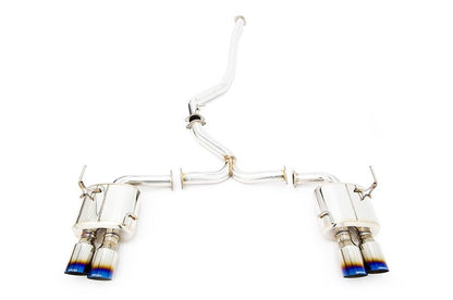 REMRK-C4076S-01T Remark 4" Quad Exhaust - 2015+ WRX / STI-Burnt Titanium Tips-Non-Resonated,